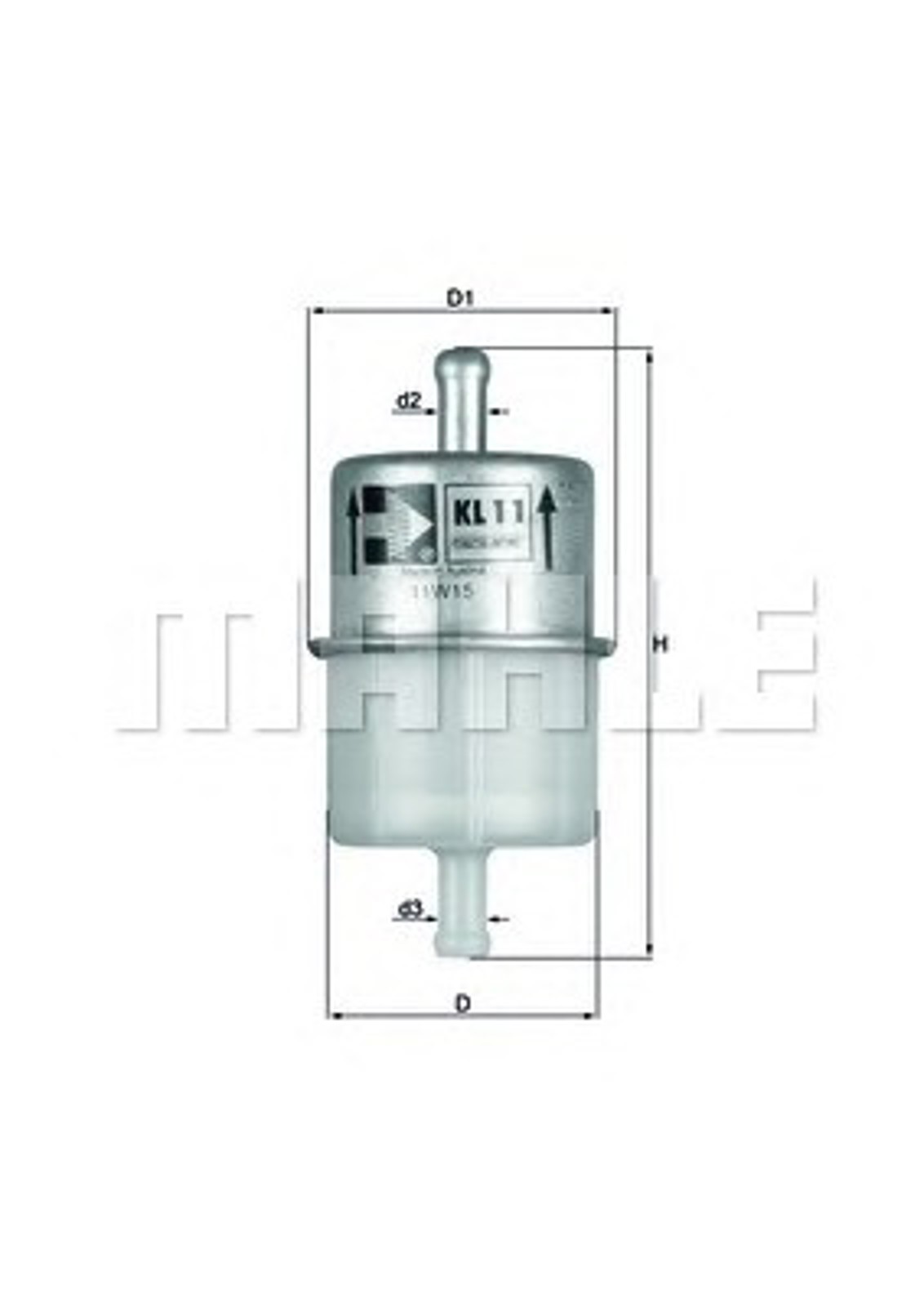 Фильтр топливный MAHLE/KNECHT KL11OF