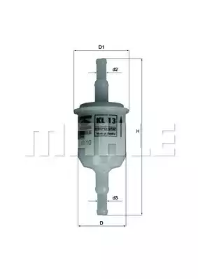 Топливный фильтр MAHLE/KNECHT KL13oF