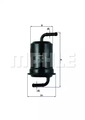 Топливный фильтр MAHLE/KNECHT KL159