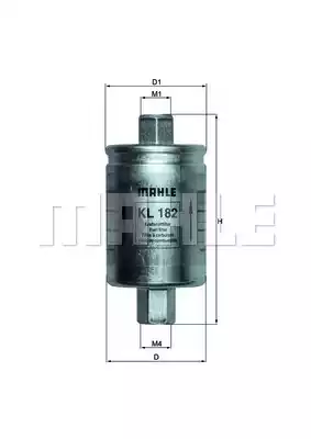 Топливный фильтр MAHLE/KNECHT KL182