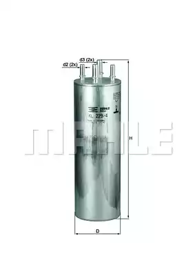 Топливный фильтр MAHLE/KNECHT KL229/4