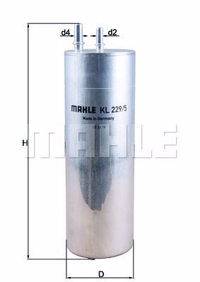 Фильтр топливный MAHLE/KNECHT KL229/5
