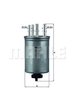 Топливный фильтр MAHLE/KNECHT KL451