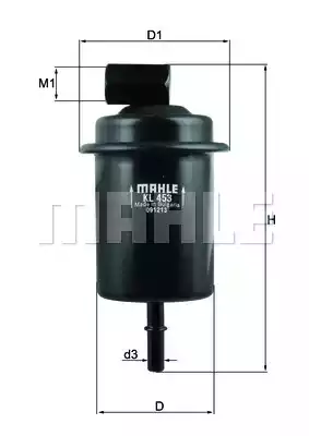 Топливный фильтр MAHLE/KNECHT KL453