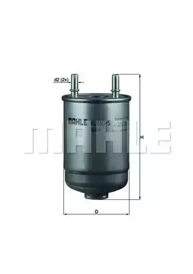 Топливный фильтр MAHLE/KNECHT KL485/5D