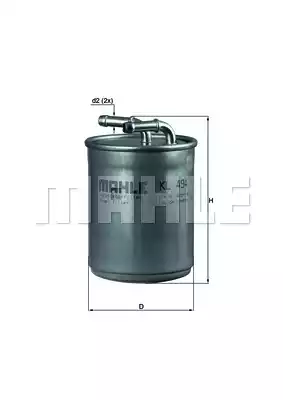 Топливный фильтр MAHLE/KNECHT KL494