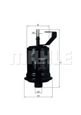 Топливный фильтр MAHLE/KNECHT KL507