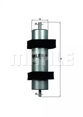Топливный фильтр MAHLE/KNECHT KL596
