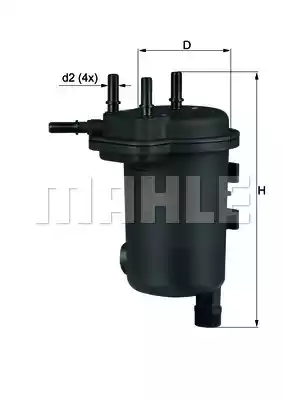 Топливный фильтр MAHLE/KNECHT KL633D