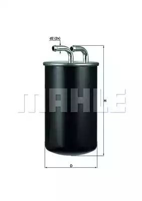 Топливный фильтр MAHLE/KNECHT KL737