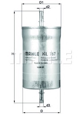 Топливный фильтр MAHLE/KNECHT KL767