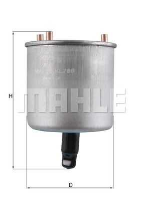Топливный фильтр MAHLE/KNECHT KL788