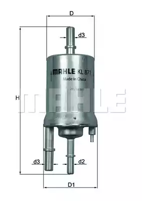 Топливный фильтр MAHLE/KNECHT KL871