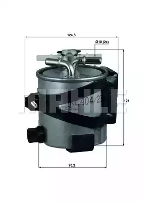Топливный фильтр MAHLE/KNECHT KLH44/22