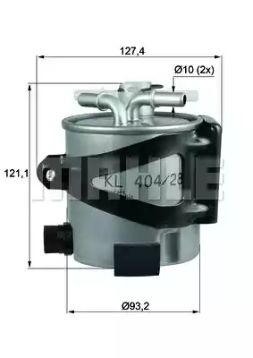 Топливный фильтр MAHLE/KNECHT KLH44/25