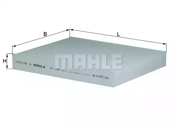 Фильтр воздуха во внутренном пространстве MAHLE/KNECHT LA100