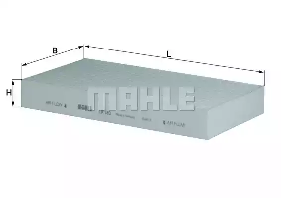 Фильтр воздуха во внутренном пространстве MAHLE/KNECHT LA180