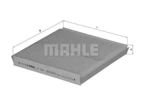 Фильтр воздуха во внутренном пространстве MAHLE/KNECHT LA234