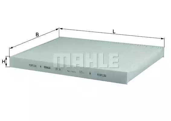 Салонный фильтр MAHLE/KNECHT LA31