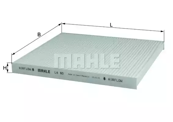 Фильтр салона MAHLE/KNECHT LA60