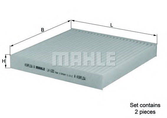 Салонный фильтр MAHLE/KNECHT LA630/S