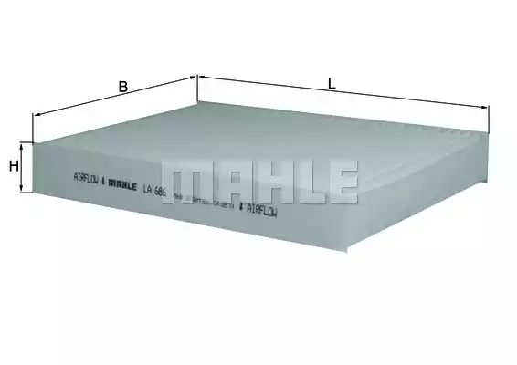 Салонный фильтр MAHLE/KNECHT LA686