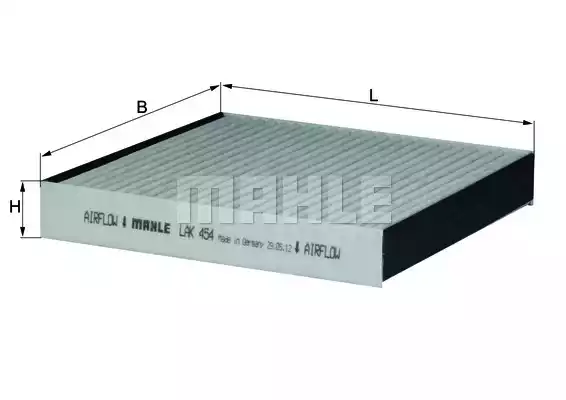 Фильтр воздуха во внутренном пространстве MAHLE/KNECHT LAK454