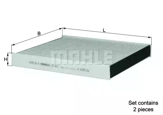 Салонный фильтр MAHLE/KNECHT LAK467/S