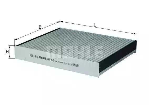Салонный фильтр MAHLE/KNECHT LAK472
