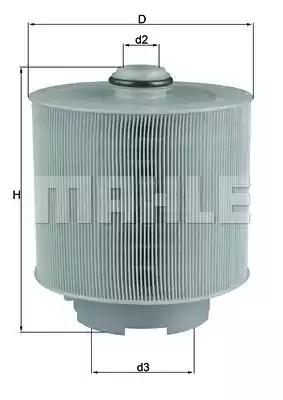 Воздушный фильтр MAHLE/KNECHT LX1006/2D