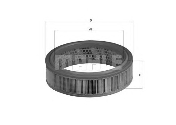 Воздушный фильтр MAHLE/KNECHT LX158