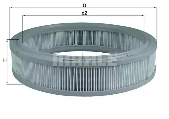 Фильтр воздушный MAHLE/KNECHT LX1638