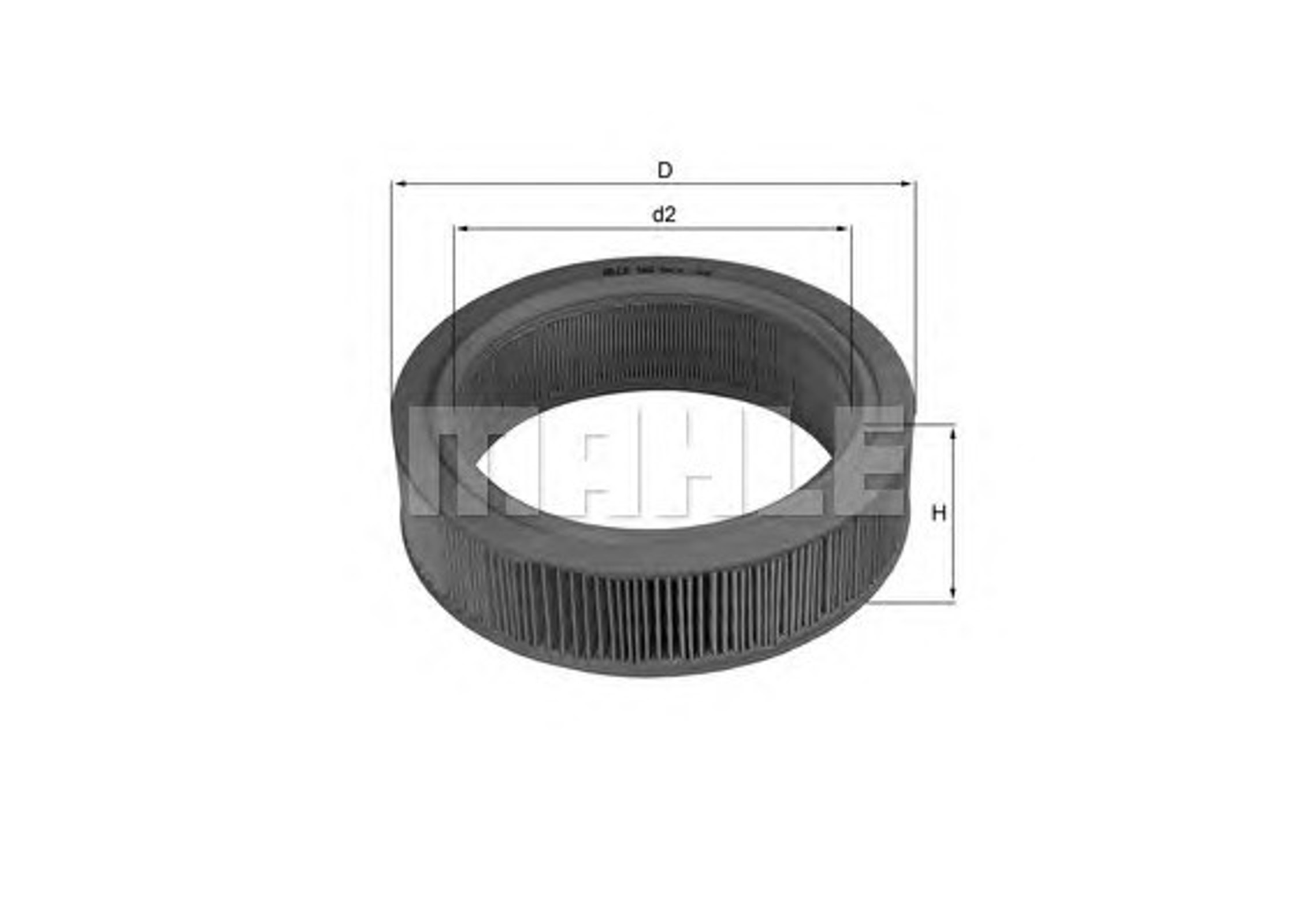 Фильтр воздушный MAHLE/KNECHT LX184