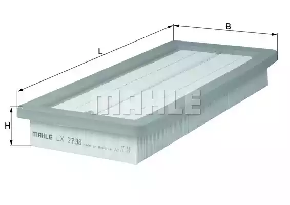 Воздушный фильтр MAHLE/KNECHT LX2738