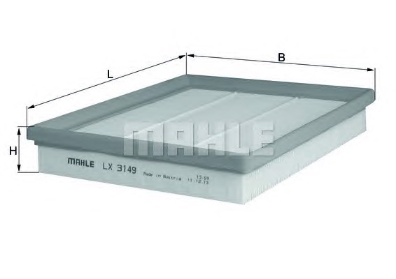 Фильтр воздушный MAHLE/KNECHT LX3149