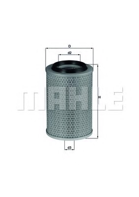 Фильтр воздушный MAHLE/KNECHT LX496