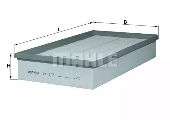 Воздушный фильтр MAHLE/KNECHT LX517