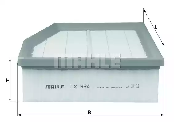 Воздушный фильтр MAHLE/KNECHT LX934