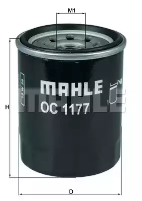 Масляный фильтр MAHLE/KNECHT OC1177