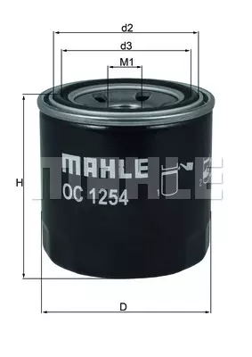 Масляный фильтр MAHLE/KNECHT OC1254