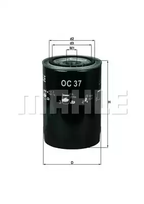 Масляный фильтр MAHLE/KNECHT OC37