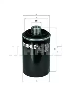 Масляный фильтр MAHLE/KNECHT OC456