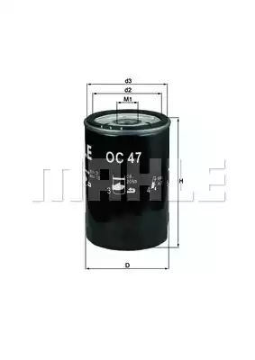 Масляный фильтр MAHLE/KNECHT OC47