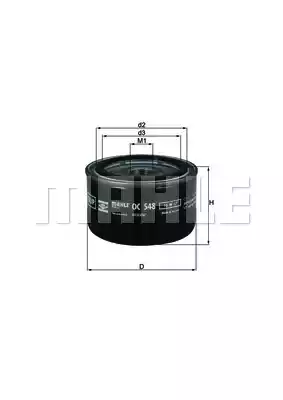 Масляный фильтр MAHLE/KNECHT OC548