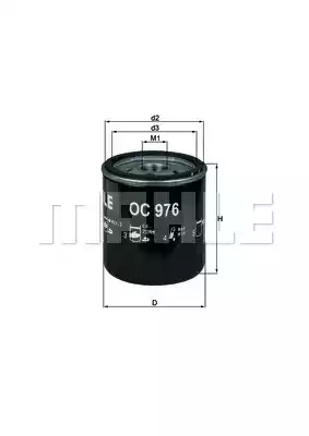 Масляный фильтр MAHLE/KNECHT OC976