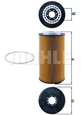 Масляный фильтр MAHLE/KNECHT OX1097D