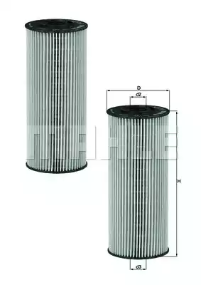 Масляный фильтр MAHLE/KNECHT OX137D1/S
