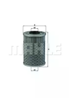 Масляный фильтр MAHLE/KNECHT OX151D