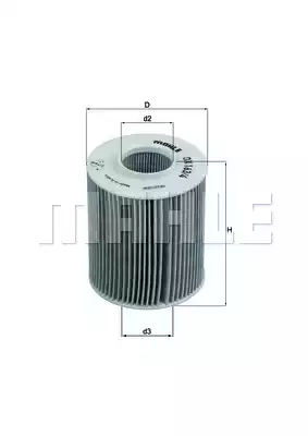 Масляный фильтр MAHLE/KNECHT OX163/4D