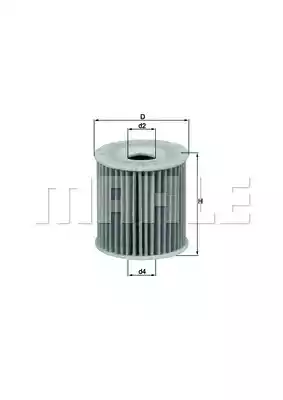 Масляный фильтр MAHLE/KNECHT OX346D